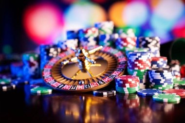 Live roulette table with real dealer and professional studio lighting